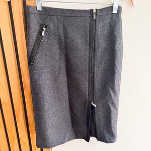 JCrew 100% Wool Pencil Midi Skirt with Zipper Details (0)